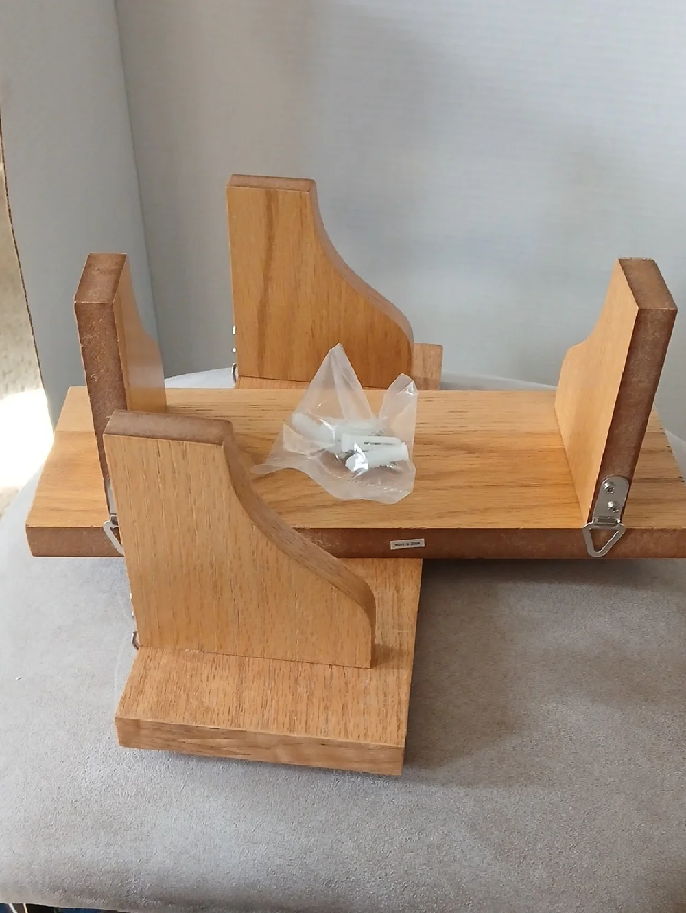 Classic Spirit Oak Finish Wall Shelves - Set of 2
